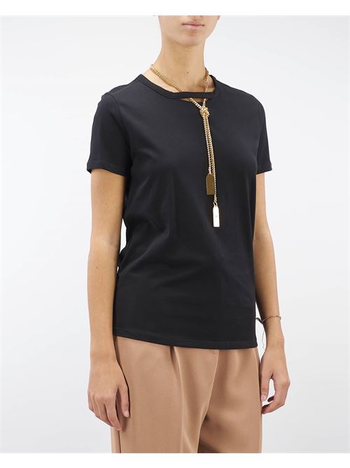 Jersey T-shirt with necklace Elisabetta Franchi ELISABETTA FRANCHI | T-shirt | MA00946E2110